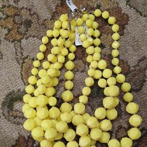 Kate Spade Sunny Yellow Beaded Necklace